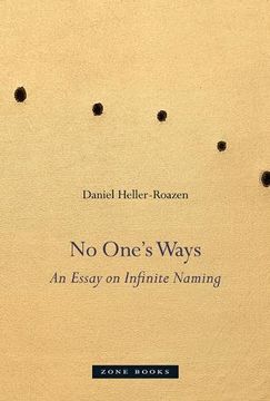 portada No One's Ways: An Essay on Infinite Naming
