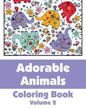 portada Adorable Animals Coloring Book (en Inglés)