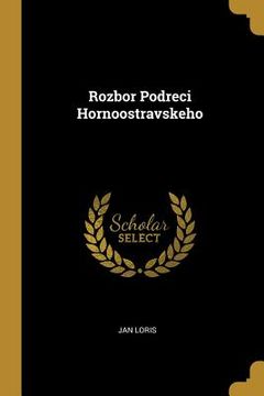 portada Rozbor Podreci Hornoostravskeho