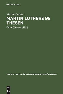 portada Martin Luthers 95 Thesen (en Latin)
