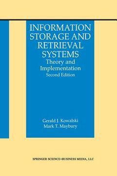 portada Information Storage and Retrieval Systems: Theory and Implementation (en Inglés)