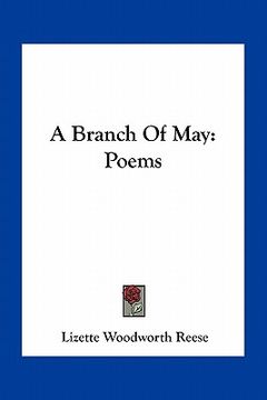 portada a branch of may: poems