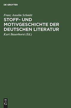 portada Stoff- und Motivgeschichte der Deutschen Literatur (en Alemán)