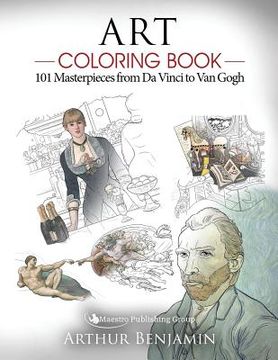 portada Art Coloring Book: 101 Masterpieces From da Vinci to van Gogh 