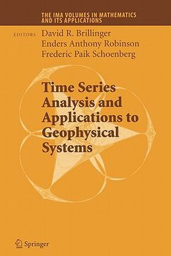 portada time series analysis and applications to geophysical systems (in English)