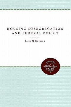portada housing desegregation and federal policy (en Inglés)