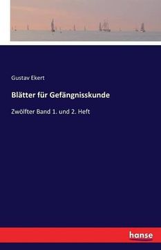 portada Blatter Fur Gefangnisskunde (German Edition)
