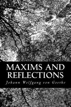 portada Maxims and Reflections (en Inglés)