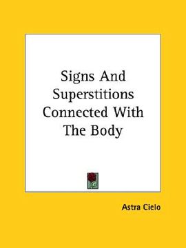portada signs and superstitions connected with the body (in English)
