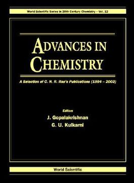 portada Advances in Chemistry: A Selection of C N R Rao's Publications (1994-2003) (en Inglés)