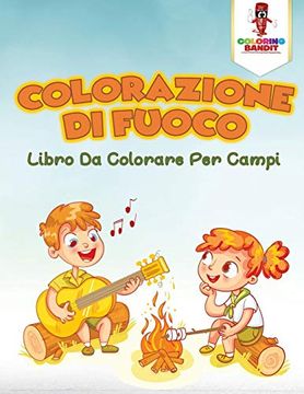 portada Colorazione di Fuoco: Libro da Colorare per Campi (en Italiano)