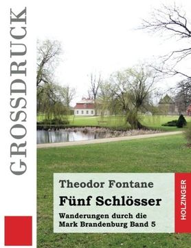 portada Fünf Schlösser (Großdruck): Wanderungen durch die Mark Brandenburg Band 5 (German Edition)