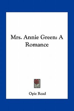 portada mrs. annie green: a romance