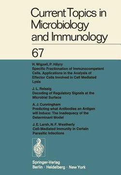 portada current topics in microbiology and immunology / ergebnisse der microbiologie und immunitatsforschung (en Inglés)
