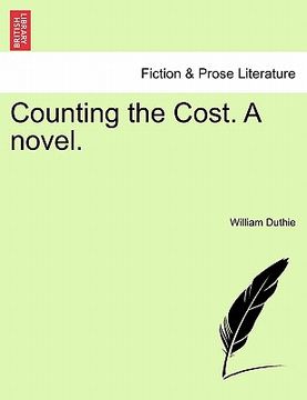 portada counting the cost. a novel.