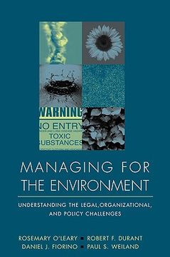 portada managing for the environment: understanding the legal, organizational, and policy challenges (in English)