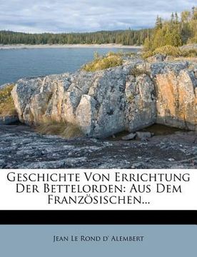 portada Geschichte Von Errichtung Der Bettelorden (en Alemán)