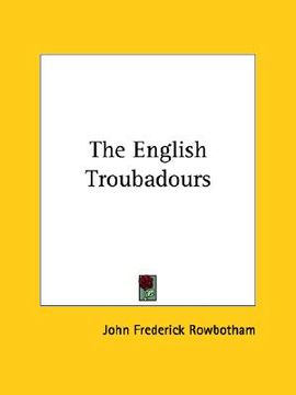 portada the english troubadours (en Inglés)