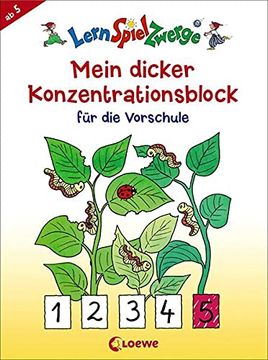 portada Lernspielzwerge - Mein Dicker Konzentrationsblock für die Vorschule (en Alemán)