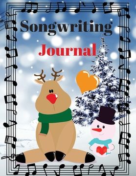 portada Songwriting Journal: Cute Music Composition Manuscript Paper for Little Musicians and Music Lovers Note and Lyrics writing Staff Paper Larg 