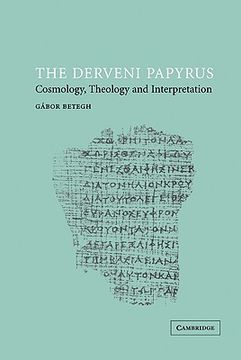 portada The Derveni Papyrus: Cosmology, Theology and Interpretation (en Inglés)