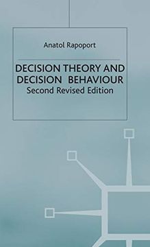 portada Decision Theory and Decision Behaviour (in English)