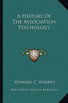 portada a history of the association psychology (in English)