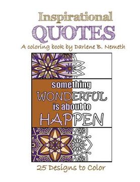 portada Inspirational Quotes: Coloring Book (en Inglés)