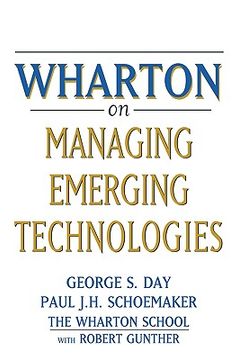 portada wharton on managing emerging technologies (en Inglés)