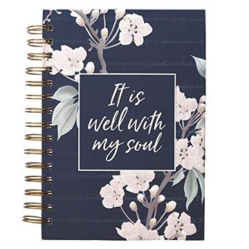 portada Journal Wirebound Large it is Well With my Soul 
