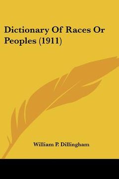 portada dictionary of races or peoples (1911) (en Inglés)
