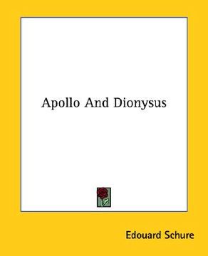 portada apollo and dionysus (in English)