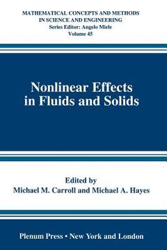 portada nonlinear effects in fluids and solids (en Inglés)