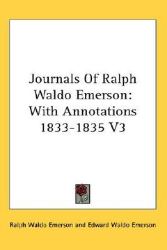 portada journals of ralph waldo emerson: with annotations 1833-1835 v3 (en Inglés)
