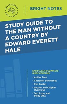portada Study Guide to the man Without a Country by Edward Everett Hale (Bright Notes) (en Inglés)