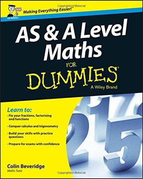 portada As & A Level Maths For Dummies (for Dummies (math & Science)) (in English)