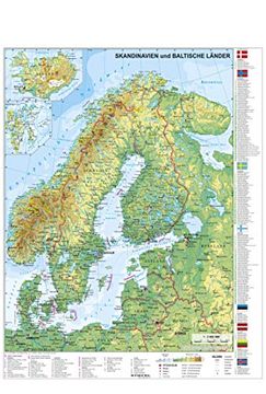 portada Skandinavien und Baltikum Physisch 1: 30. 000 000 (en Inglés)