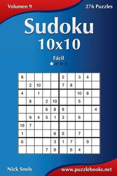 portada Sudoku 10x10 - Fácil - Volumen 9 - 276 Puzzles