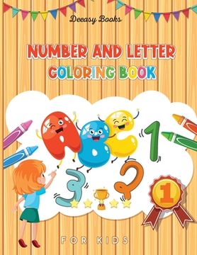 portada Number and Letter Coloring Book for Kids (en Inglés)