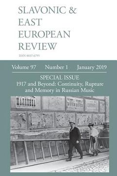 portada Slavonic & East European Review (97: 1) January 2019