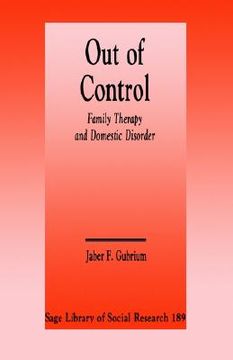 portada out of control: family therapy and domestic disorder (in English)