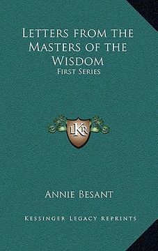 portada letters from the masters of the wisdom: first series (en Inglés)