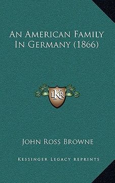 portada an american family in germany (1866) (in English)