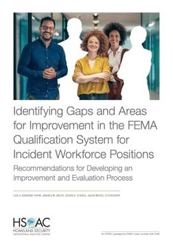 portada Identifying Gaps and Areas for Improvement in the Fema Qualification System for Incident Workforce Positions: Recommendations for Developing an Improvement and Evaluation Process (en Inglés)