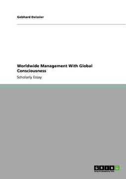 portada worldwide management with global consciousness (en Inglés)