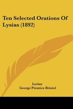 portada ten selected orations of lysias (1892)