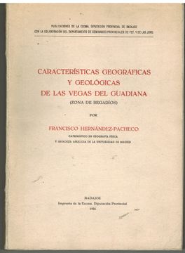 portada Caracteristicas Geograficas y Geologicas de las Vegas del Guadiana