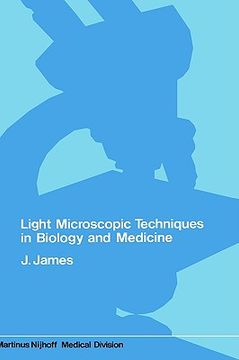 portada light microscopic techniques in biology and medicine (in English)