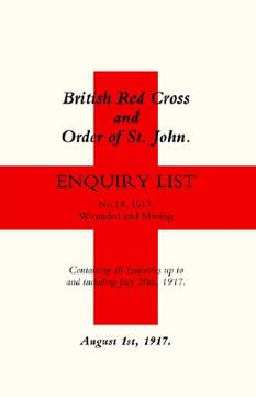 portada British Red Cross and Order of St John Enquiry List (No 14) 1917 (en Inglés)