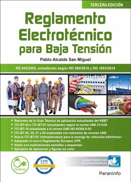 portada Reglamento Electrotécnico Para Baja Tensión 3. ª Edición